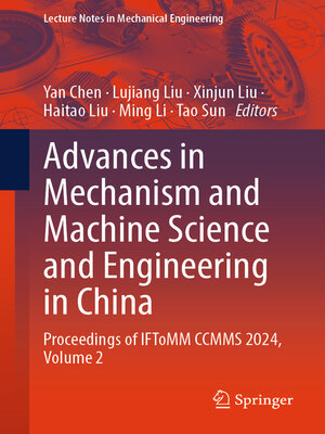 cover image of Advances in Mechanism and Machine Science and Engineering in China